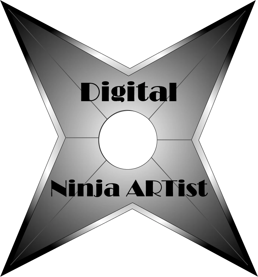 shrinked Digital Ninja Artist Logo digital sketch